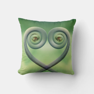 USA, Hawaii. Frond montage at Akaka Falls Throw Pillow