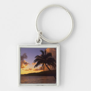 USA, Hawaii, Kauai, Colourful sunrise in a 2 Keychain