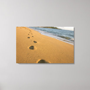 USA, Hawaii, Kauai, Kapa'a, beachfront. Canvas Print