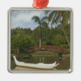 USA, Hawaii, Kauai, Smith Family Luau Garden Metal Ornament