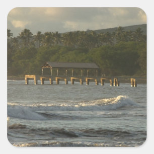 USA, Hawaii, Kauai, southwest coast, near Square Sticker