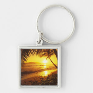 USA, Hawaii, Maui, Colourful sunset in a 2 Keychain
