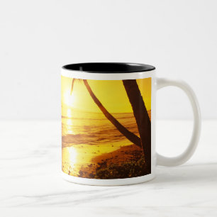 USA, Hawaii, Maui, Colourful sunset in a 2 Two-Tone Coffee Mug