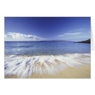 USA, Hawaii, Maui, Surf coming in to Makena