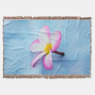 USA, Hawaii, Oahu, Plumeria flowers in bloom 2 Throw Blanket