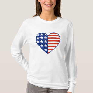 USA Heart Flag T-Shirt