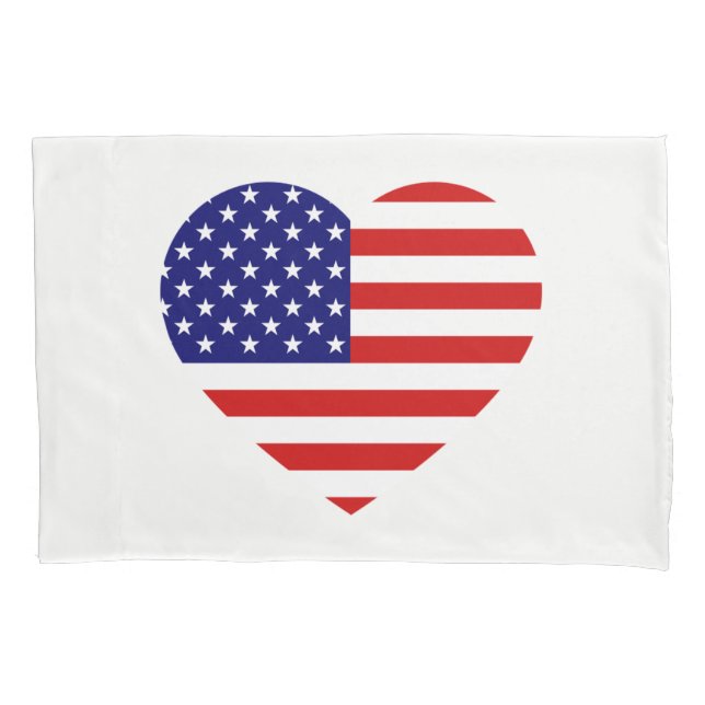 USA Heartflag pccnt Pillowcase (Front)