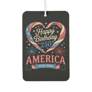 USA Hearts 1776 2026 July 250th Birthday USA Air Freshener