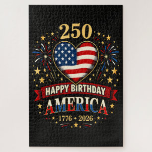 Usa Hearts 1776 2026 July 4Th Jigsaw Puzzle