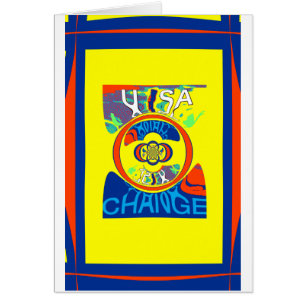 USA Hillary Beautiful Change Motif Art design