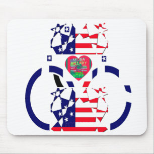 USA Hope Beautiful Amazing National Flag Design Ar Mouse Pad
