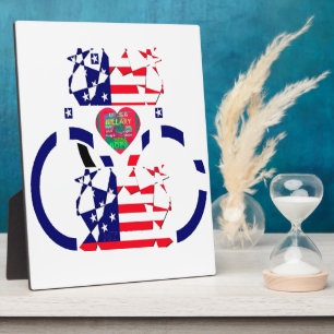 USA Hope Beautiful Amazing National Flag Design Ar Plaque