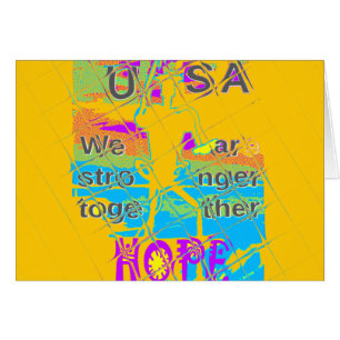 USA Hope: Colourful Textured Design