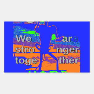 USA Hope Strong Together - A Patriotic Tapestry Sticker