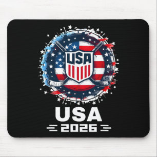 Usa Ice Hockey 2026 Hockey 2026 Usa 2026 Mouse Pad