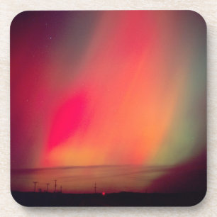 USA, Idaho. Aurora borealis, northern lights at Coaster