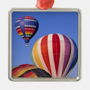 USA, Idaho, Teton Valley. Colourful hot-air Metal Ornament