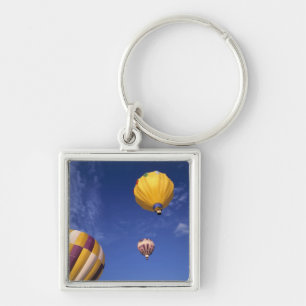 USA, Idaho, Teton Valley. Hot-air balloons Keychain