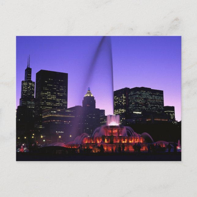 USA, IL, Chicago. Buckingham Fountain in Grant Postcard (Front)