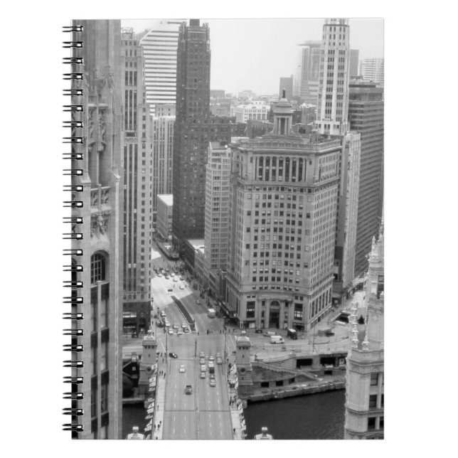 USA, IL, Chicago, Loop from Hotel Notebook (Front)