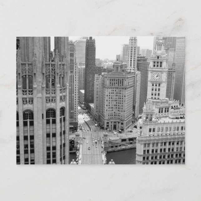 USA, IL, Chicago, Loop from Hotel Postcard (Front)