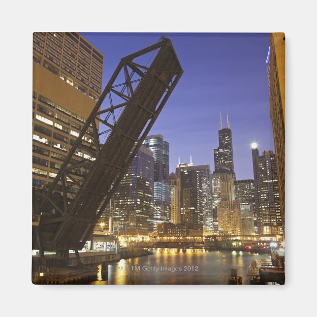USA, Illinois, Chicago, Chicago River Magnet (Front)