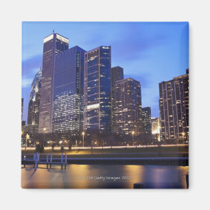 USA, Illinois, Chicago, City skyline of Randolph Magnet