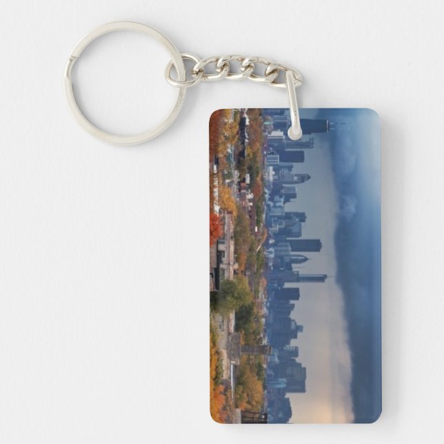 USA, Illinois, Chicago, cityscape Keychain (Front)