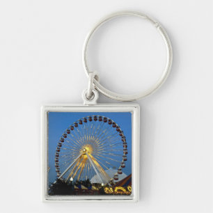 USA, Illinois, Chicago, Cityscapes, Lighted Keychain