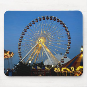 USA, Illinois, Chicago, Cityscapes, Lighted Mouse Pad