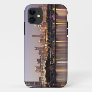 USA, Illinois, Chicago skyline at dusk iPhone 11 Case