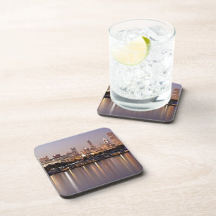USA, Illinois, Chicago skyline at dusk Coaster