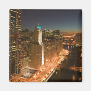 USA, Illinois, Chicago: The Loop: Buildings Magnet