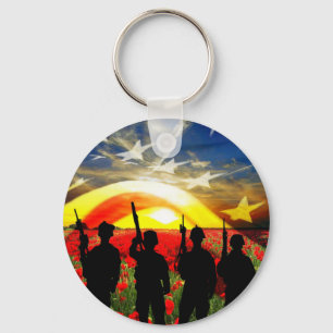 USA In Honour Keychain