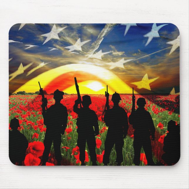 USA In Honour Mouse Pad (Front)