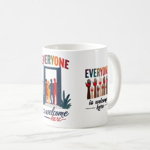 USA Inclusivity for All - Everyone Is Welcome Here Coffee Mug