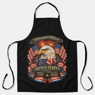 USA Independence 250th Anniversary 1776 2026 Apron