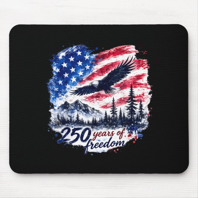 Usa independence 250th anniversary 1776 2026 mouse pad (Front)