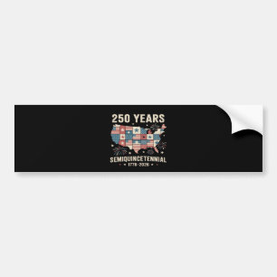 usa independence 250th anniversary bumper sticker