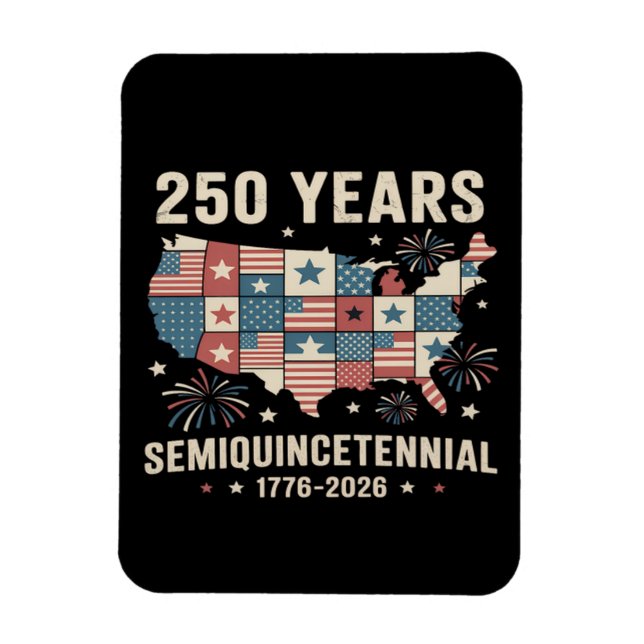 usa independence 250th anniversary magnet (Vertical)