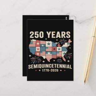 USA Independence 250th Anniversary Postcard