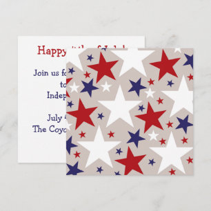 USA Independence Day 4th of July Invitation