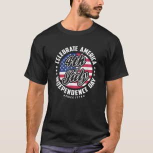 USA Independence Day July 4 Celebrate America 4th T-Shirt