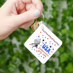 USA Independence Day Keychain