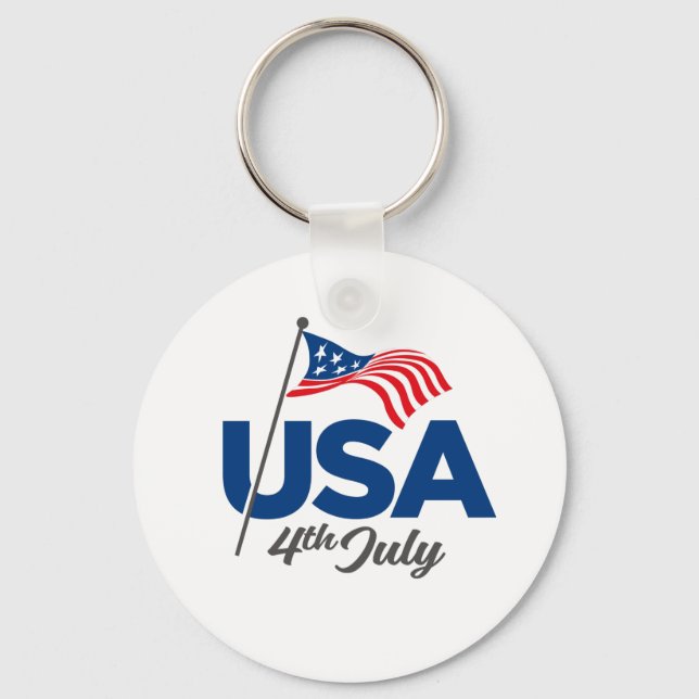 USA Independence Day Keychain (Front)