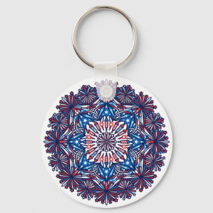 USA Independence Day Keychain