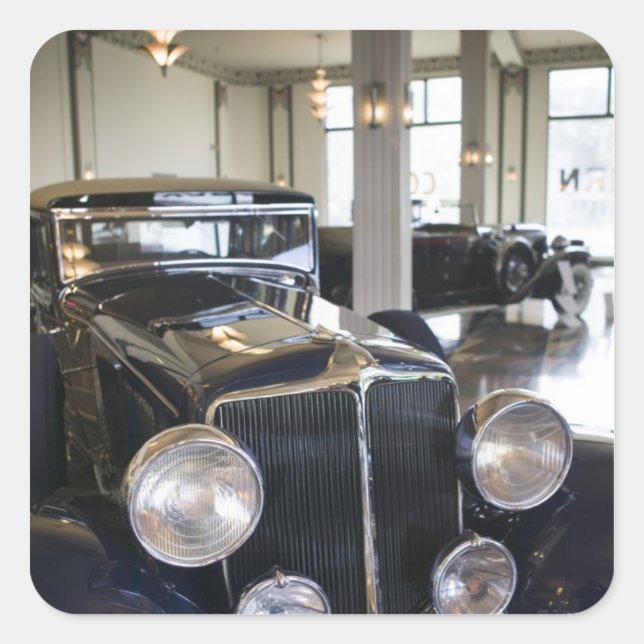 USA, Indiana, Auburn: Auburn, Cord, Duesenberg 6 Square Sticker (Front)