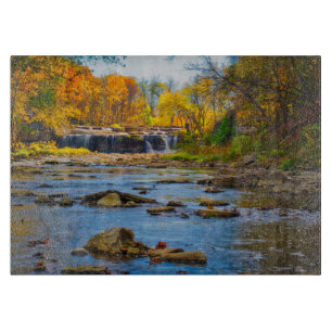 USA, Indiana. Cataract Falls State Recreation Cutting Board