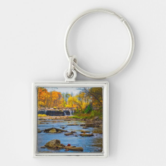 USA, Indiana. Cataract Falls State Recreation Keychain (Front)