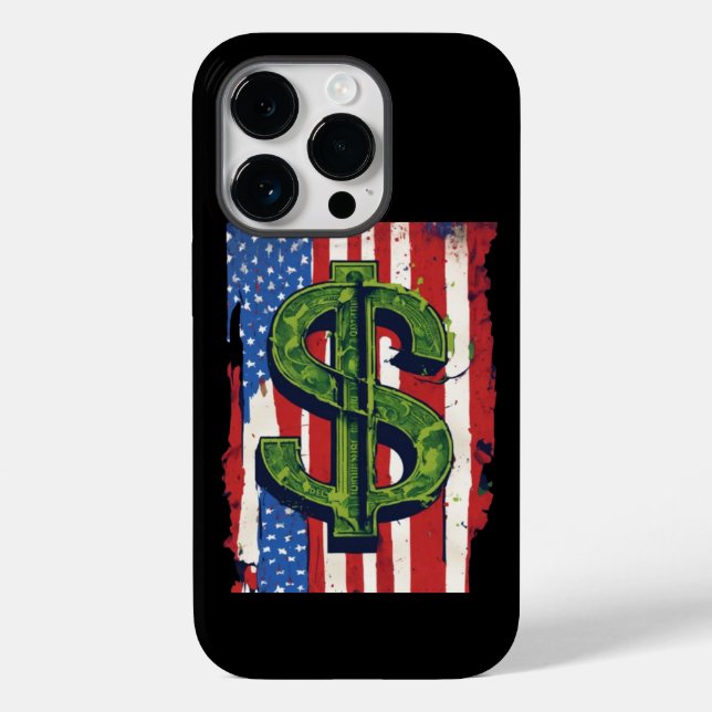 USA-Inspired Dollar Sign Phone Case (Back)